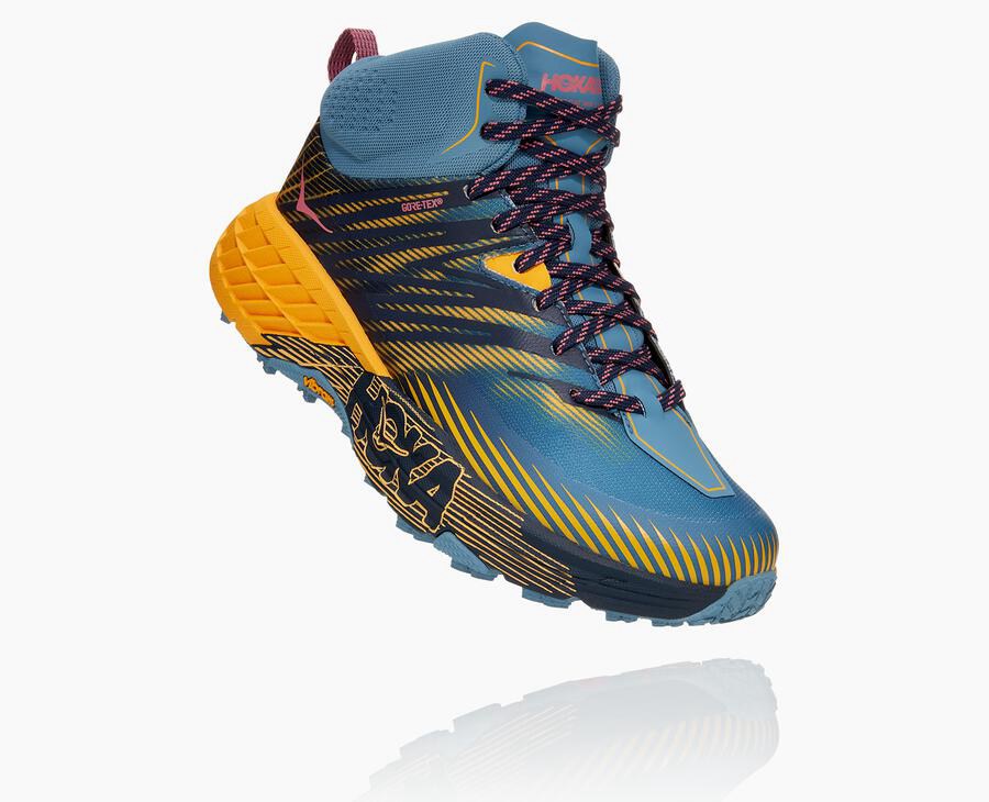 Hoka One One Trailove Tenisky Damske Modre - Speedgoat Mid GORE-TEX 2 - 71834-CXEU